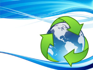 Crystal Earth Recycle Backgrounds PPT