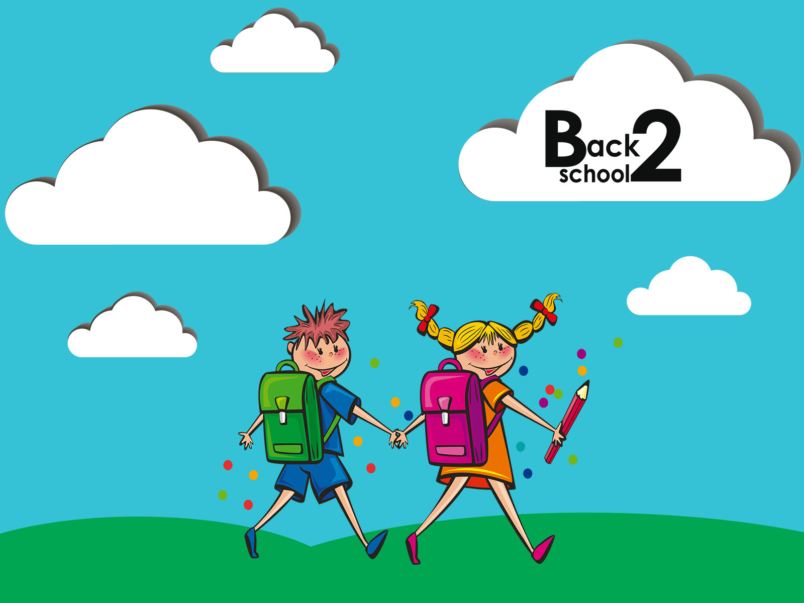 Children Back To School Backgrounds Educational Templates Free Ppt