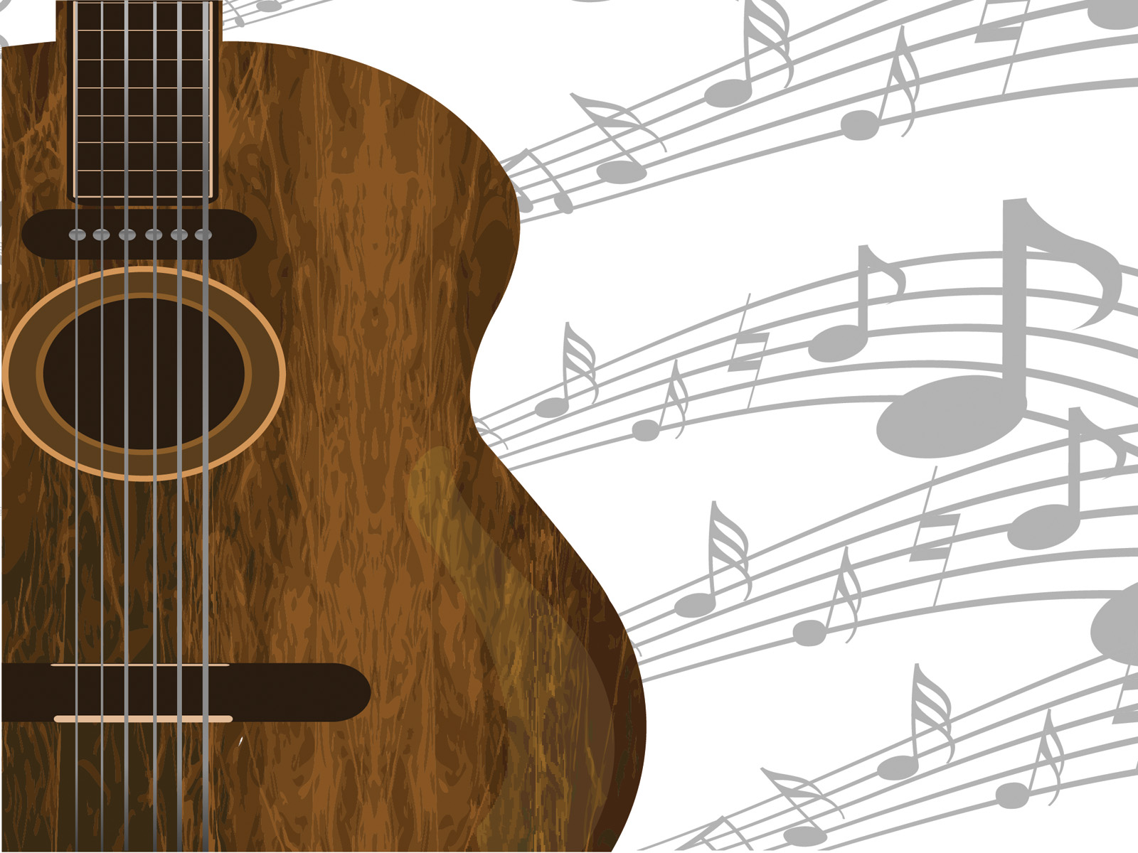 Guitar and music Backgrounds | Brown, Entertainment, Grey, Music, White  Templates | Free PPT Grounds