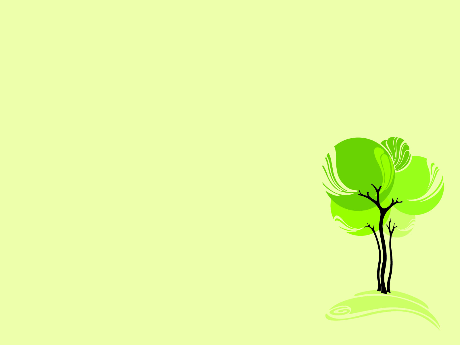 Green Design Tree Backgrounds | Nature Templates | Free PPT Grounds