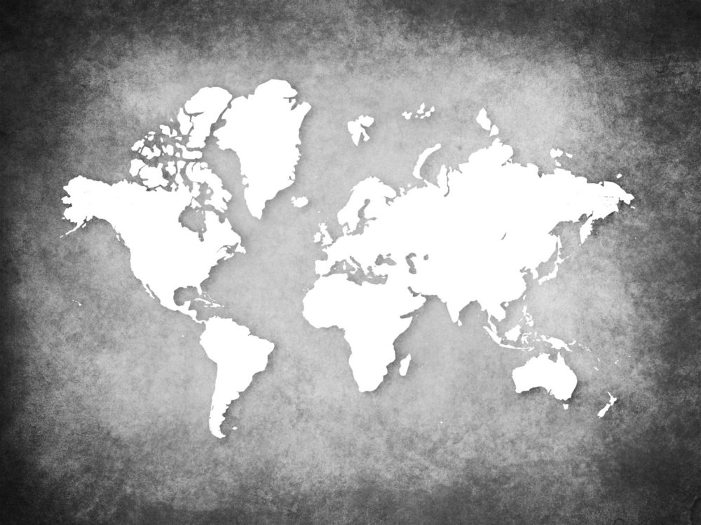 World Map On Wall Backgrounds Business Design Educational   World Map On Wall Ppt Clipart 1000x750 