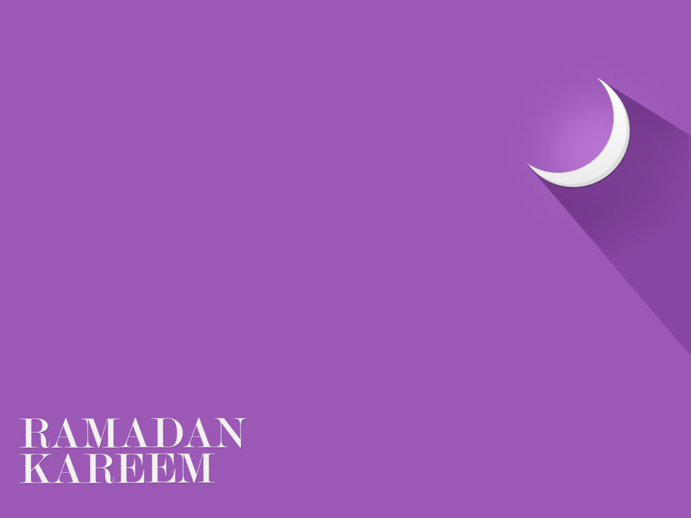 Ramadan Kareem on Purple Backgrounds - Purple, Religious 