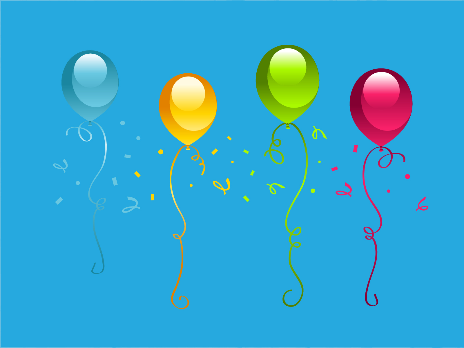 Birthday Party Backgrounds | Blue, Cartoon, Holiday Templates | Free PPT  Grounds