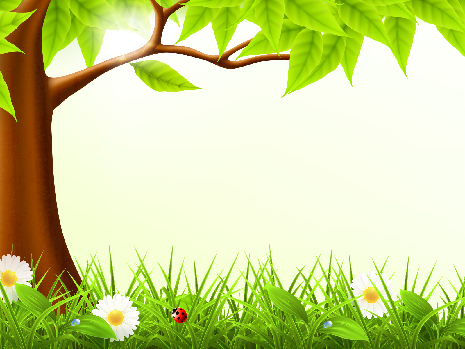 Cute forest spring Backgrounds | Design, Green, Nature, Yellow Templates |  Free PPT Grounds