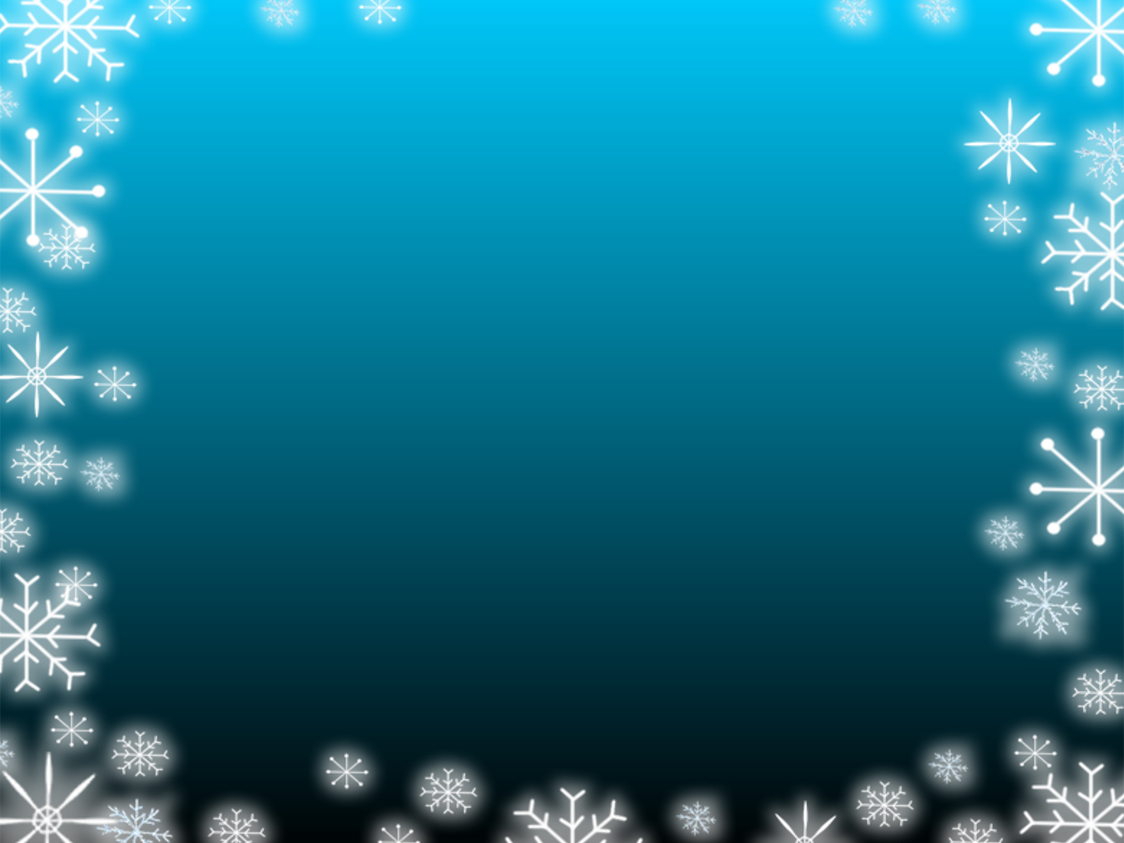 Blue Gradient Snowflake Backgrounds | Blue, Border & Frames, Christmas,  White Templates | Free PPT Grounds