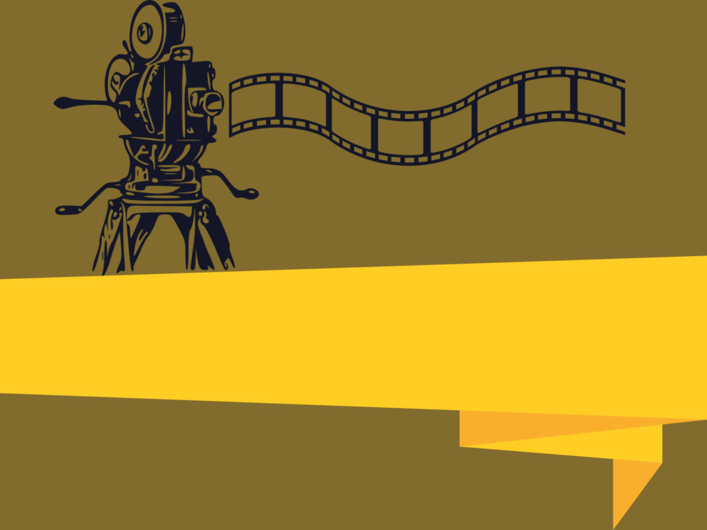 film-strip-backgrounds-black-brown-movie-tv-yellow-templates-free-ppt-grounds