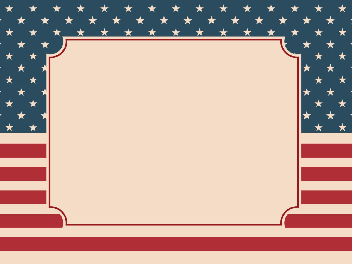 American Nation Flag Backgrounds Politics Templates Free PPT