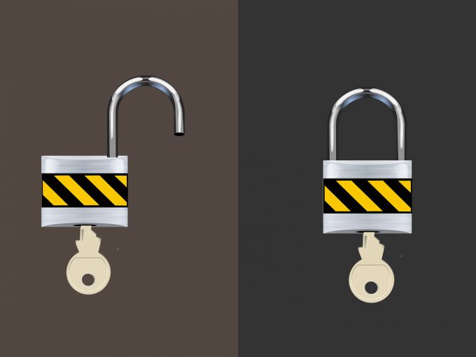 Open Close Padlock Backgrounds | Tools and Devices Templates | Free PPT ...