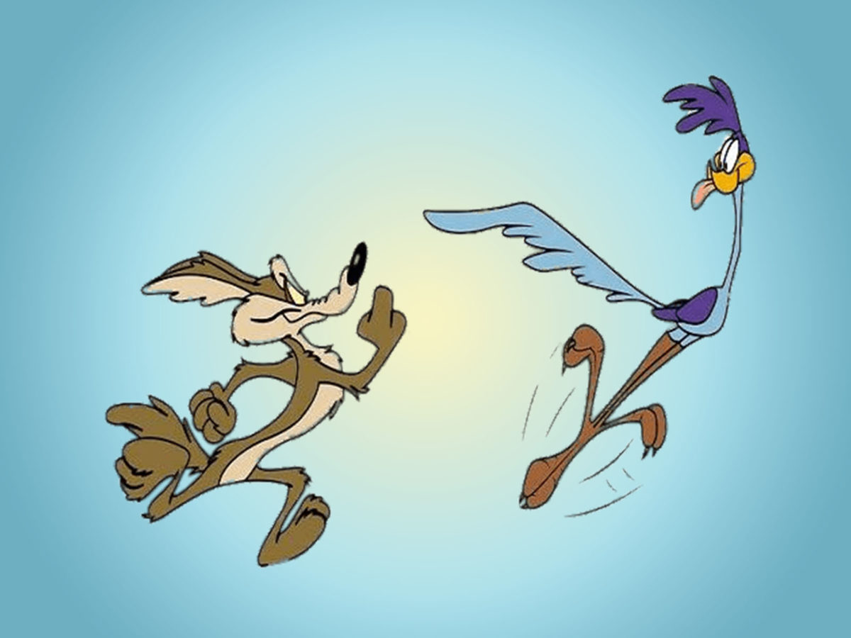 Road Runner Backgrounds | Cartoon Templates | Free PPT Grounds