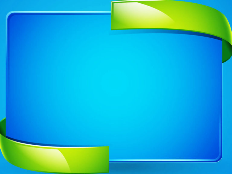 Blue 3D Border Backgrounds | 3D, Blue, Green Templates | Free PPT Grounds